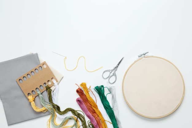 zawartość zestawu do haftu